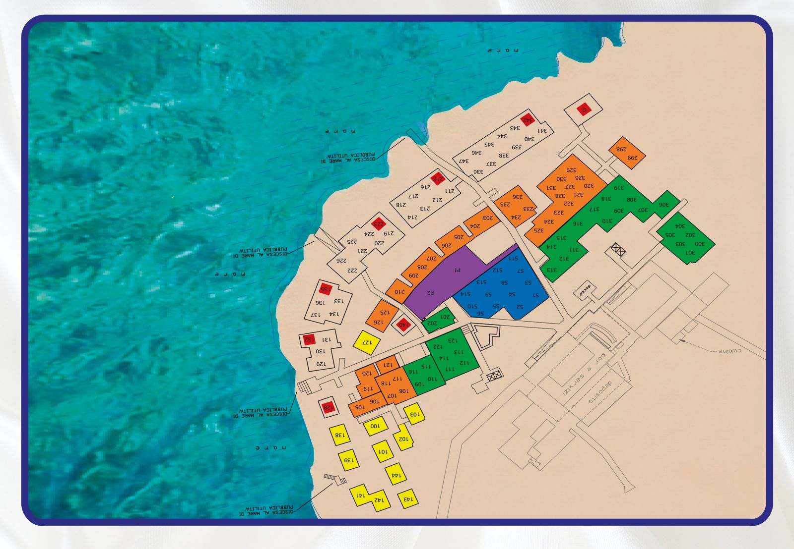 Mappa Lido Marinelli 2026